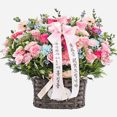 체리 홀릭 장미바구니